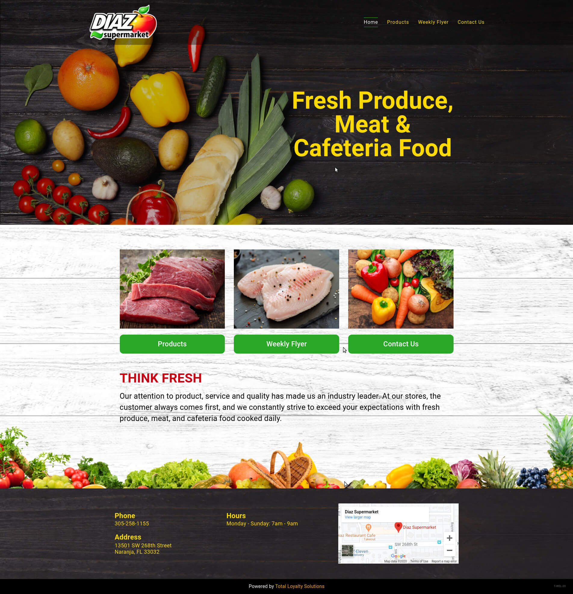 Diaz Supermarket Homestead - TLS Mobile Friendly Website