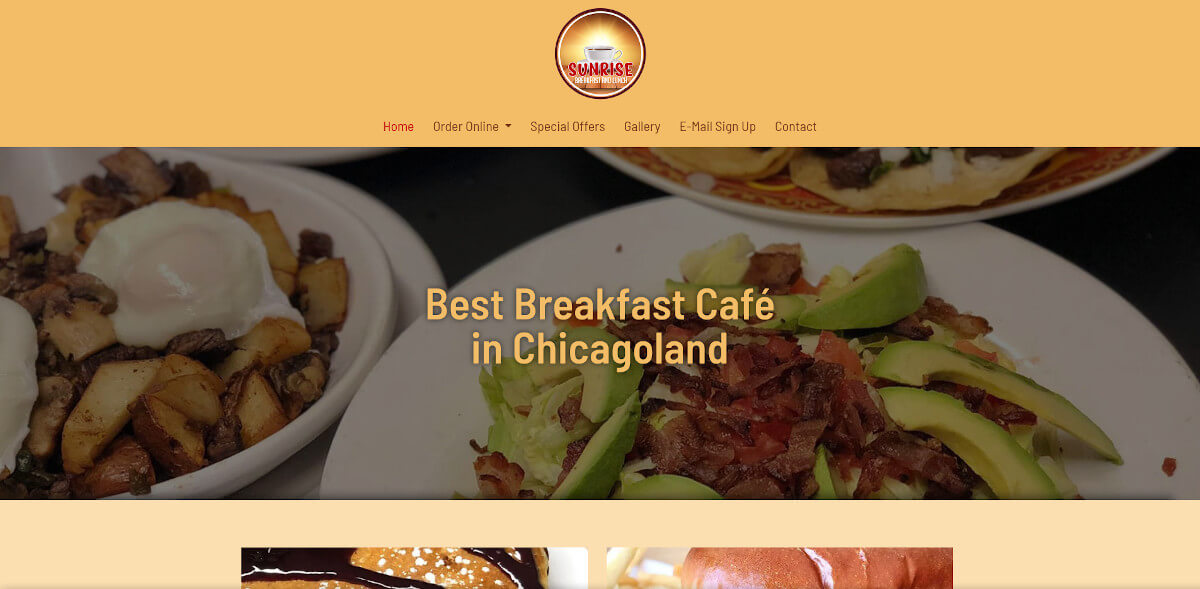 Sunrise Breakfast and Lunch - TLS Mobile Friendly Website