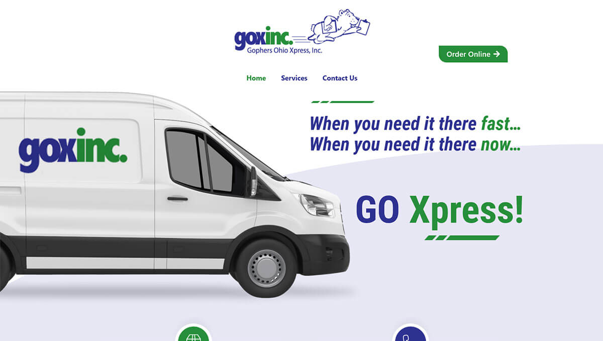 Gophers Ohio Xpress Inc. - TLS Mobile Friendly Website