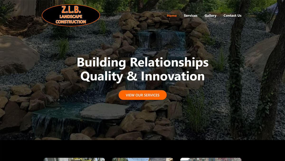 ZLB Landscape & Construction - TLS Mobile Friendly Website