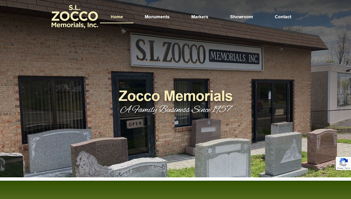 S.L. Zocco Memorials, Inc. - TLS Mobile Friendly Website