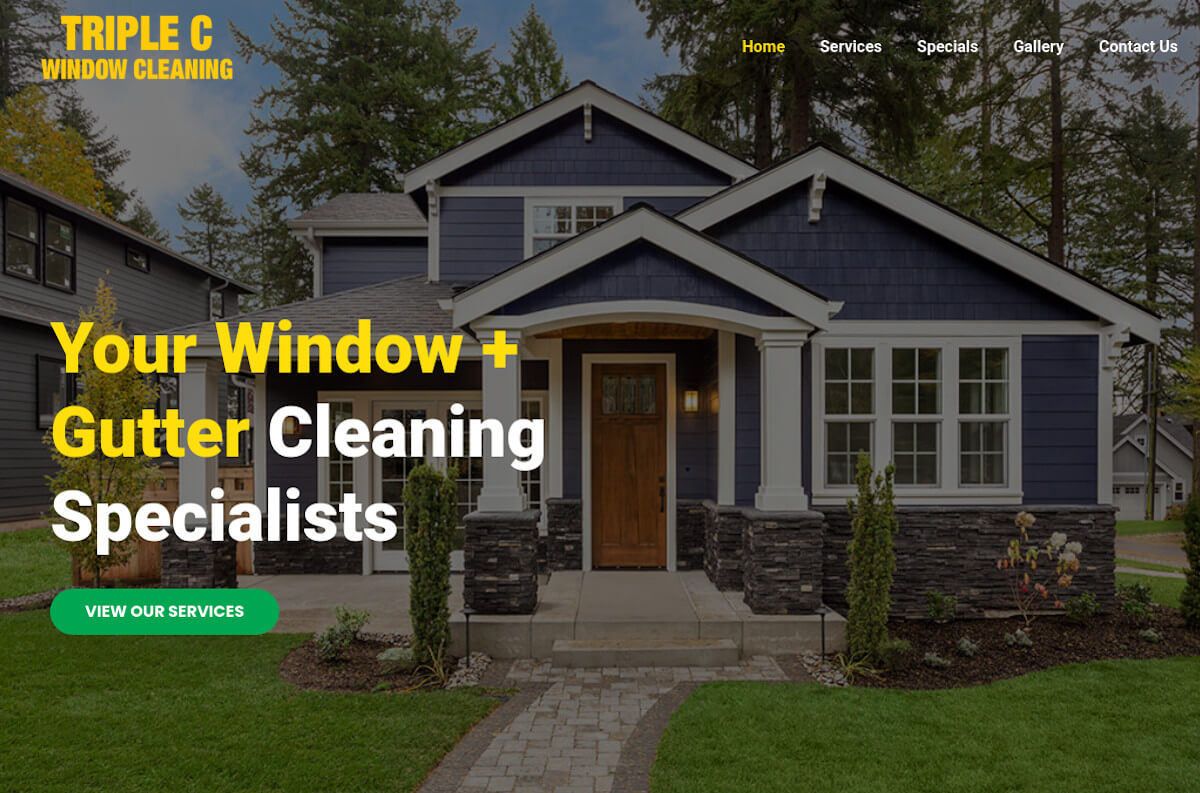 Triple C Window Cleaning - TLS Mobile Friendly Website